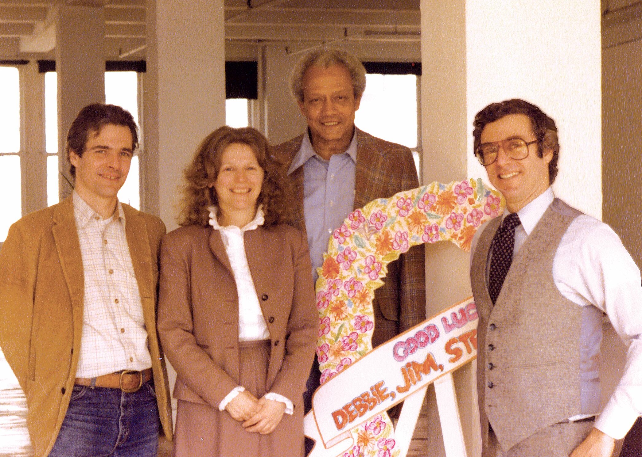 Photo of the four founding members of AKRF; From left: Arnold Fleming, Debra Allee, Jim King, and Stephen Rosen